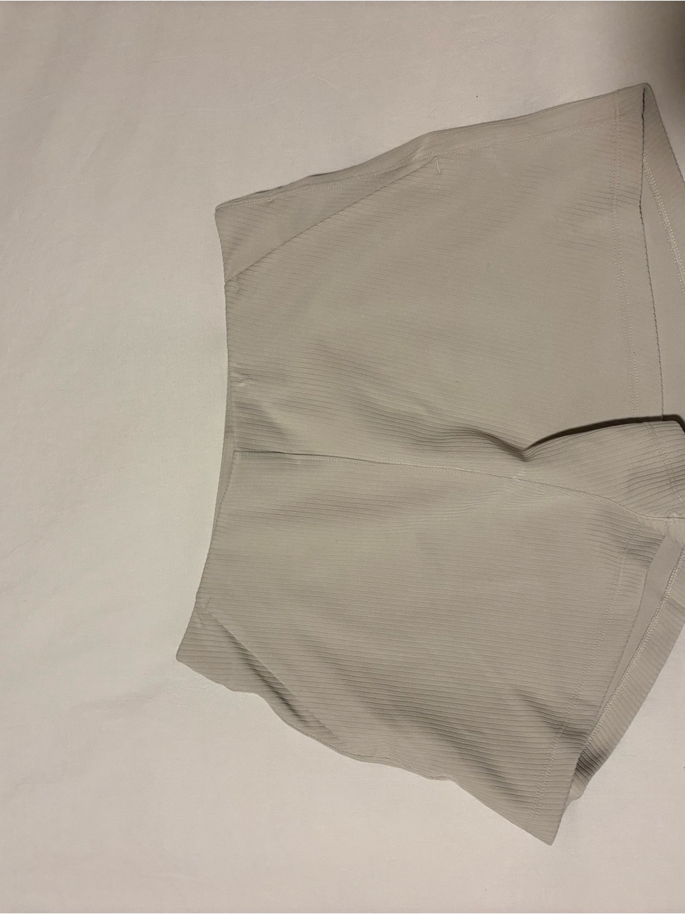 lululemon Ribbed High-Waist Shorts — Bone/ Light Beige
